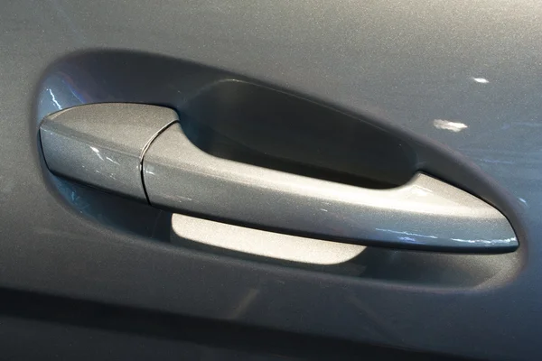 Grey car door handle — Stock Photo, Image