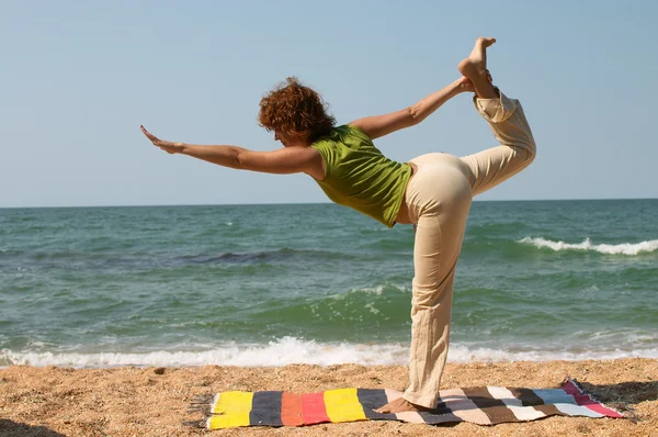 Natarajasana posa yoga — Foto Stock