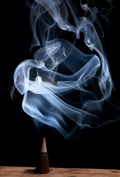 stock image Incense cone with smoke