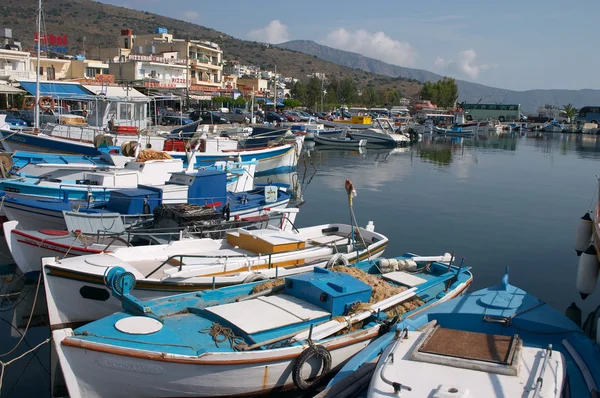 Crete fisherman boats — Stock Photo, Image