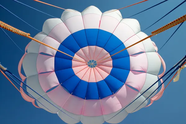 Bright parachute canopy — Stock Photo, Image