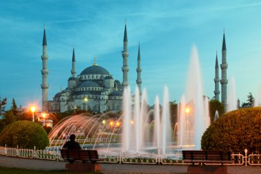 Blue mosque clipart