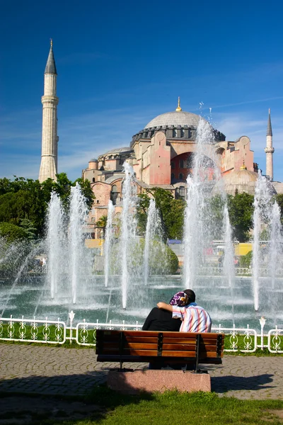 Pár v Istanbulu — Stock fotografie