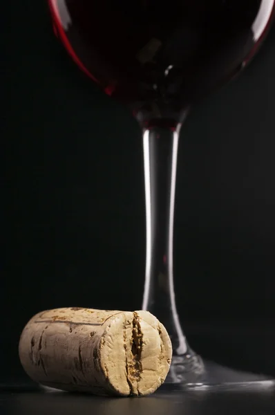 Cortiça de vinho tinto — Fotografia de Stock