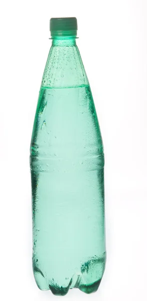 Пляшка содової мінеральної води — стокове фото