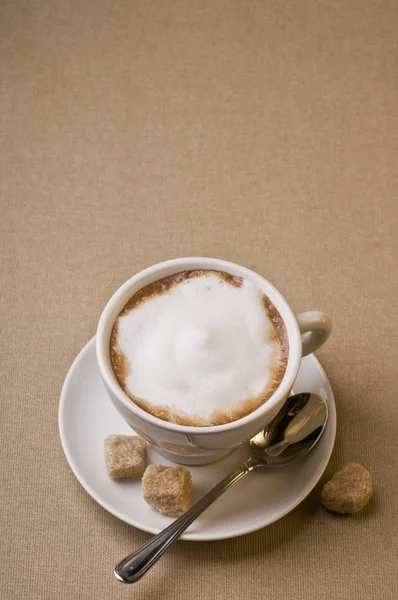 Κύπελλο καπουτσίνο καφέ — Φωτογραφία Αρχείου