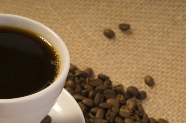 Černá káva nápoj — Stock fotografie