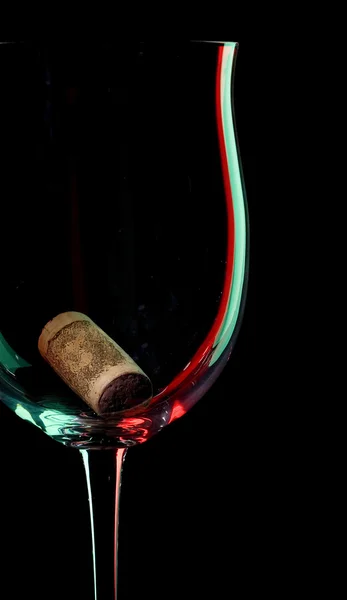 Wijn glazen object in lage sleutel — Stockfoto