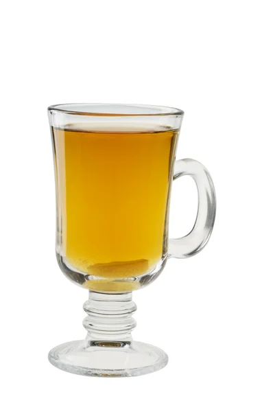Tea csésze felett fehér háttér. — Stock Fotó