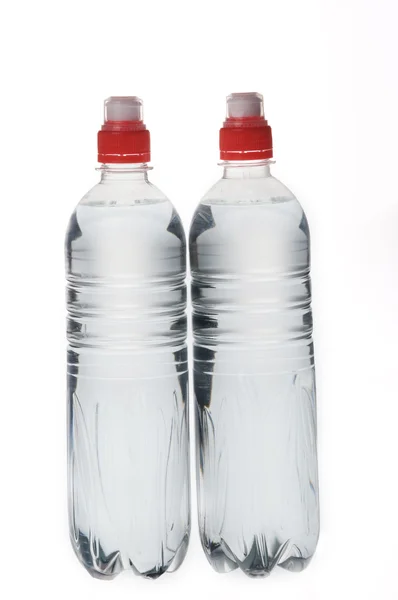 Group of mineral soda water bottles — Stock Photo, Image