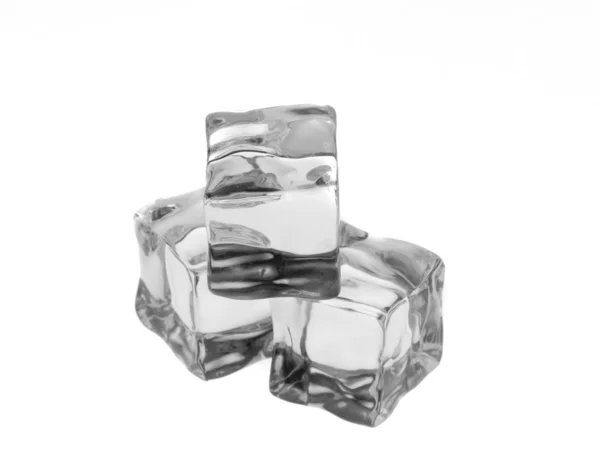 Izolované ledové kostky — Stock fotografie