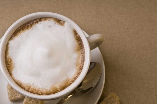 Cappuccino káva pohár — Stock fotografie