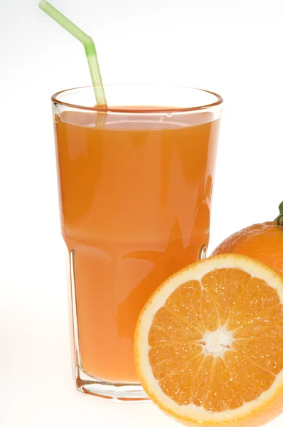 Orange food and drink isolated — Stock Photo, Image