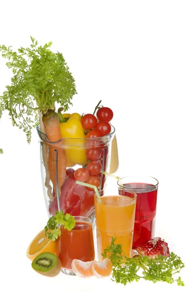 Frukt- och grönsaksjuicer — Stockfoto