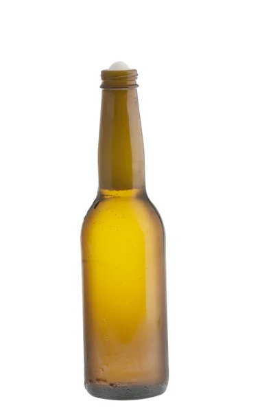 Bottiglia di birra leggera alcol isolato — Foto Stock
