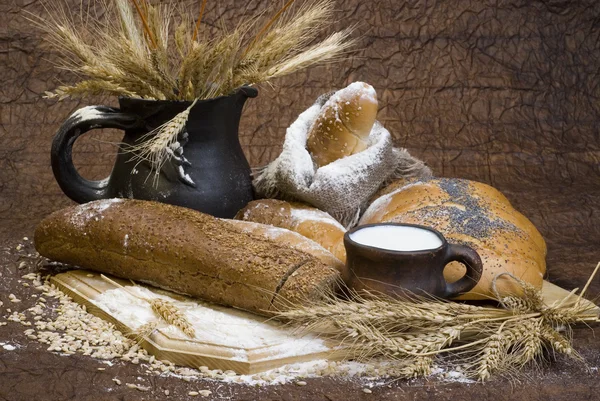 Хлеб, крупы, пшеница, мука — стоковое фото