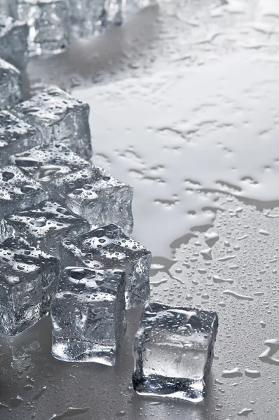 Wet ice cubes objects — Stock Photo, Image