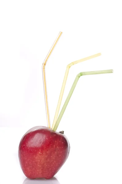 Comida de manzana sobre blanco —  Fotos de Stock