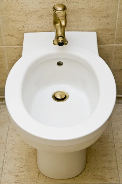 Bílá wc bidet objekt — Stock fotografie