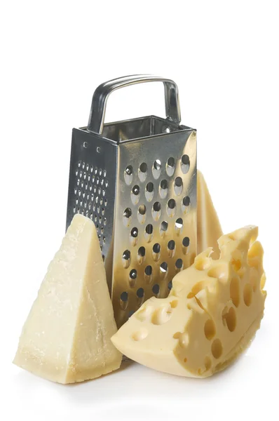 Cheese and rasp objects — Stock Photo, Image