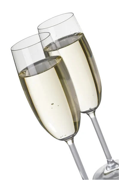 Dois vinhedos de champanhe — Fotografia de Stock