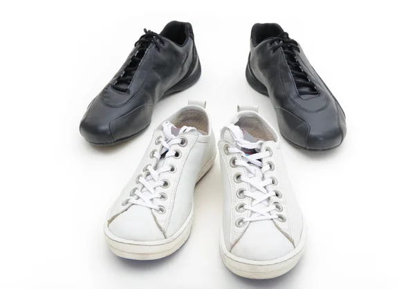 Sapatos de ginástica feminina e masculina — Fotografia de Stock