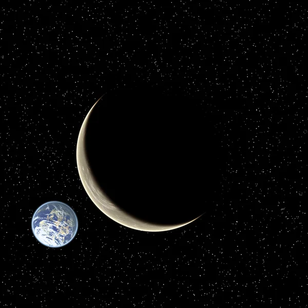 Dois planetas Fotos De Bancos De Imagens Sem Royalties