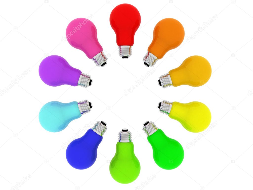 Lightbulbs kaleidoscope — Stock Photo © madbit 2122646