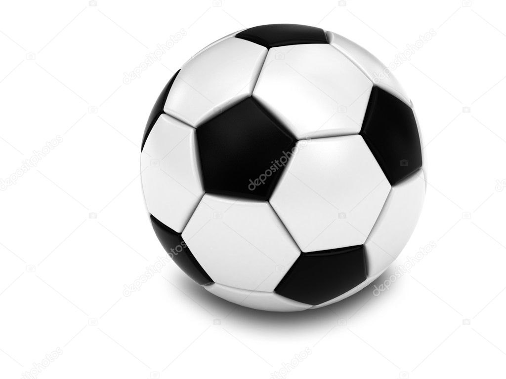 Soccer Ball On White Background Stock Photo By C Madbit