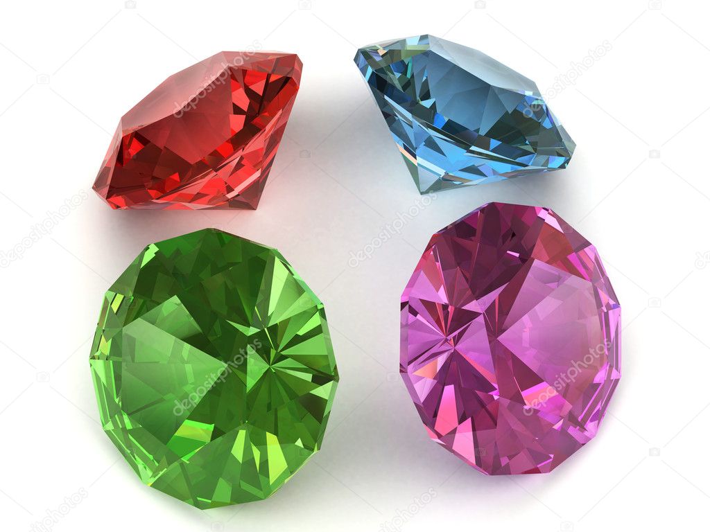 Multicoloured gemstones — Stock Photo © madbit 2573125