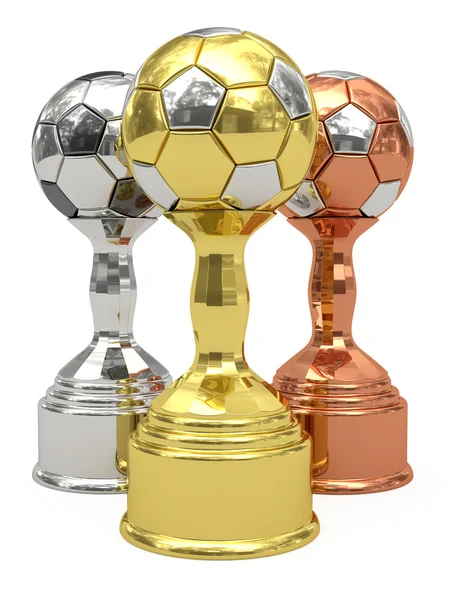 Three soccer trophies — Stock Photo © madbit #2613456