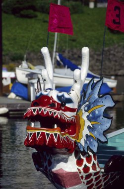 Dragon boat head clipart