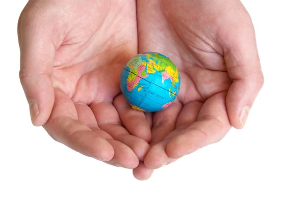 stock image The world in hands