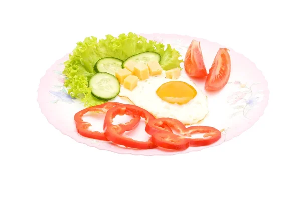 Ovos mexidos com legumes — Fotografia de Stock