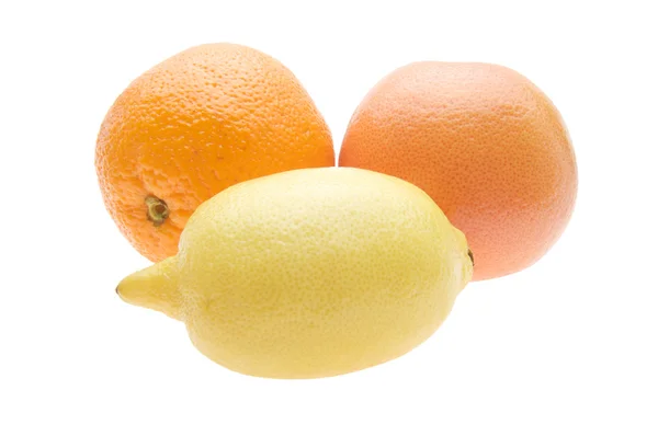 Limão, laranja, toranja — Fotografia de Stock