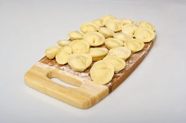 stock image Meat dumplings before cooking