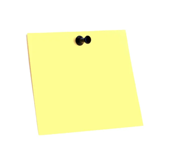 Κίτρινο ραβδί με ένα κουμπί που απομονώνονται σε w — Φωτογραφία Αρχείου