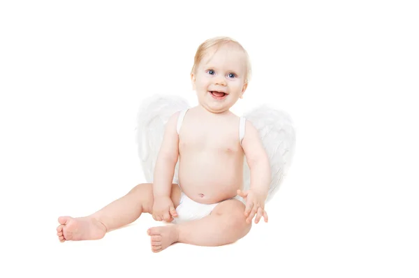 Adorável anjo do bebê Valentim — Fotografia de Stock