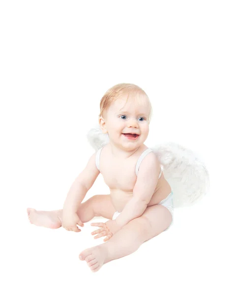 Adorable San Valentín bebé ángel — Foto de Stock