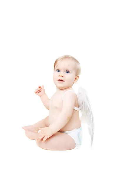 Adorable San Valentín bebé ángel — Foto de Stock