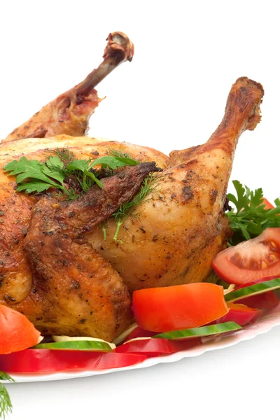 Close-up of roasted chicken — Zdjęcie stockowe
