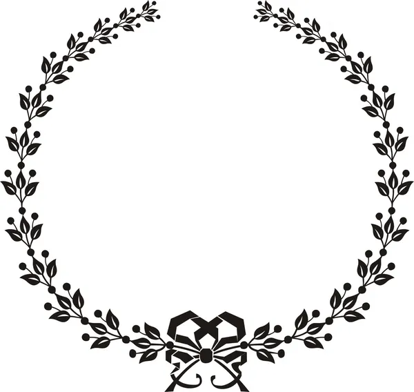 Corona de Vector Laurel — Vector de stock