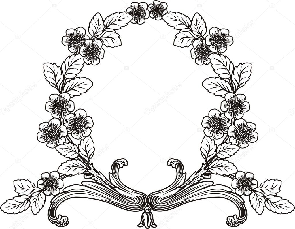 Vector Laurel Wreath Stock Vector by ©SURRYIA 1498161