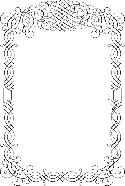 Kalligrafiska gränsen Royaltyfria illustrationer