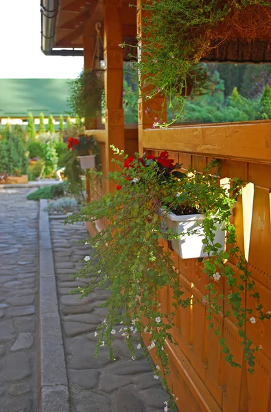 stock image Summer house with flowers