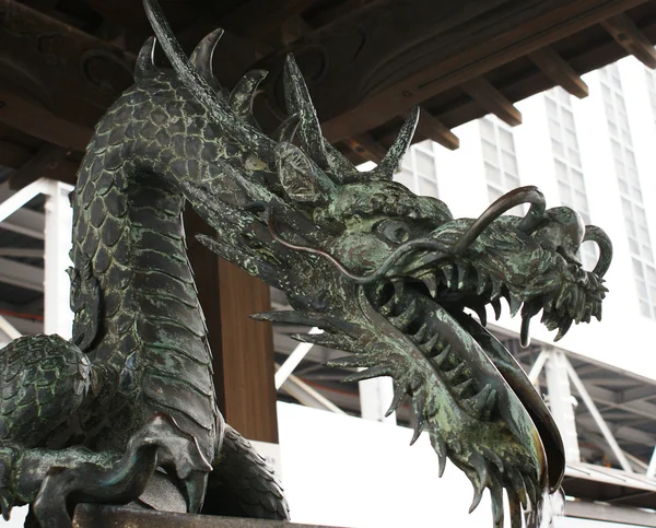Dragon fontän närbild — Stockfoto