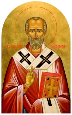 Saint of nikolaya wonder-worker clipart