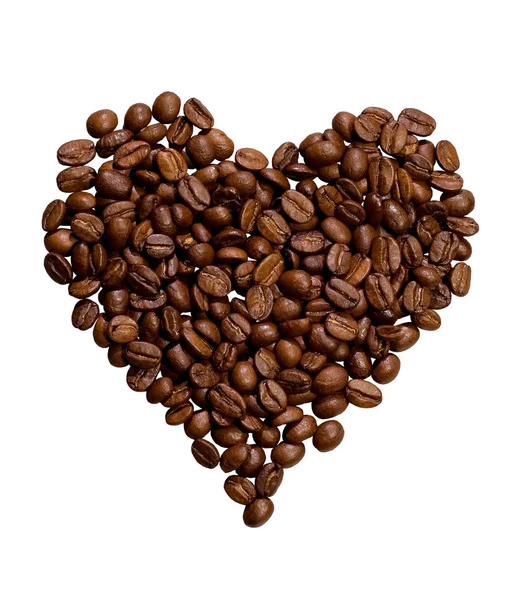 kalp şeklinde kahve taneleri