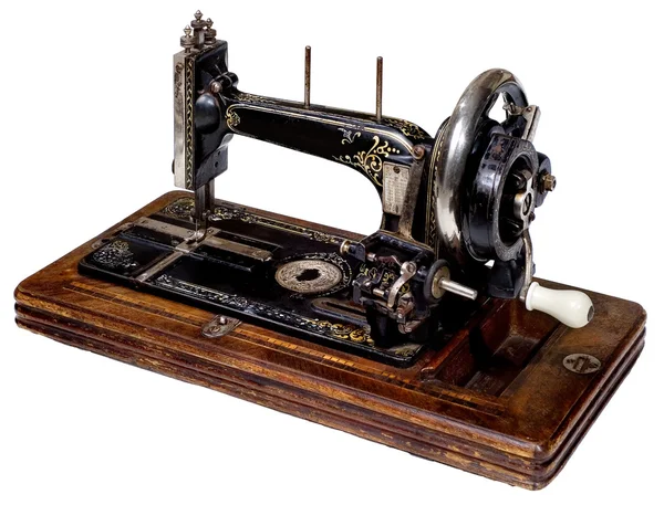 Eski dikiş makinesi — Stok fotoğraf