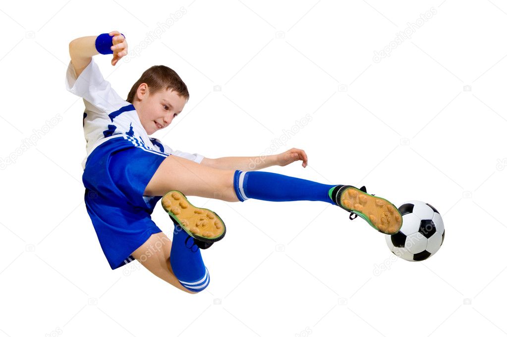 Boy a footballer